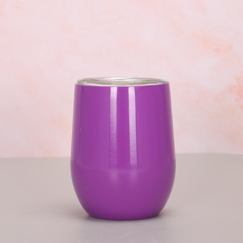 12oz Eggeskallkopp 304 Rustfritt Stål Dobbeltlags Vakuum Fargespray Maling Eggekopp Swig Stor Magekopp