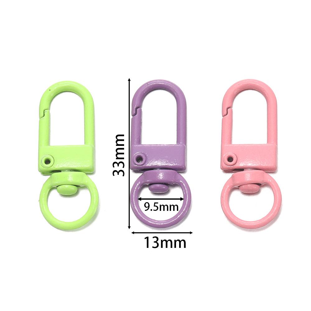 New Color Spray Paint Door Buckle Keychain: DIY Doll Pendant for Phone & Bag