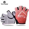 WEST BIKING Cycling Gloves High Density Sponge Padded Quick Drying Sweat Wipe Design Non Slip MTB Road Bike Half Finger Gloves 6