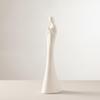 Minimalist Human Figurine Single-Tone Tabletop Ornament for Entryway