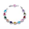 Women'S Light Luxury Women'S Colored Zircon Bracelet, Color Treasure Bracelet Multi-Color