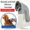 Portable Electric Cat and Dog Hair Vacuum Massage Clean Dual Purpose Portable Pet Vacuum Cleaner