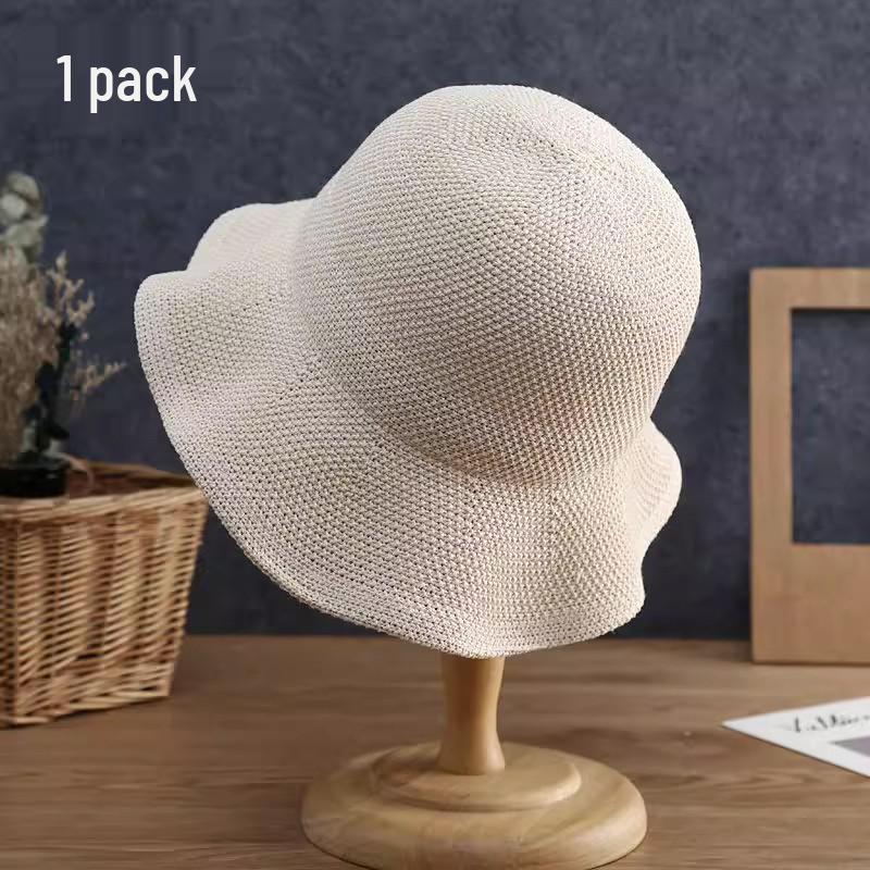 Women's Japanese Handmade Woven Straw Sun Hat - Spring/Summer Thin, Breathable Beach & Travel Bucket Hat