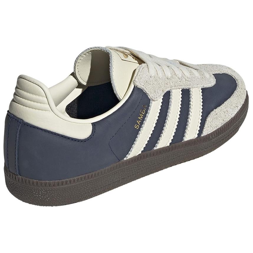 adidas Samba OG Night Indigo Crew White Damen Sneaker Blau Cremeweiß Gold-Metallic IG1968
