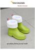 Women's Non-Slip Mid-Calf Waterproof Fashion Rain Boots for Kitchen and Car Wash Use