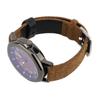 Men Analog Watch Fashion Casual PU Leather Strap Round Face Mineral Glass Easy Reading Quartz Wrist Watch for Indoor Outdoor Activities