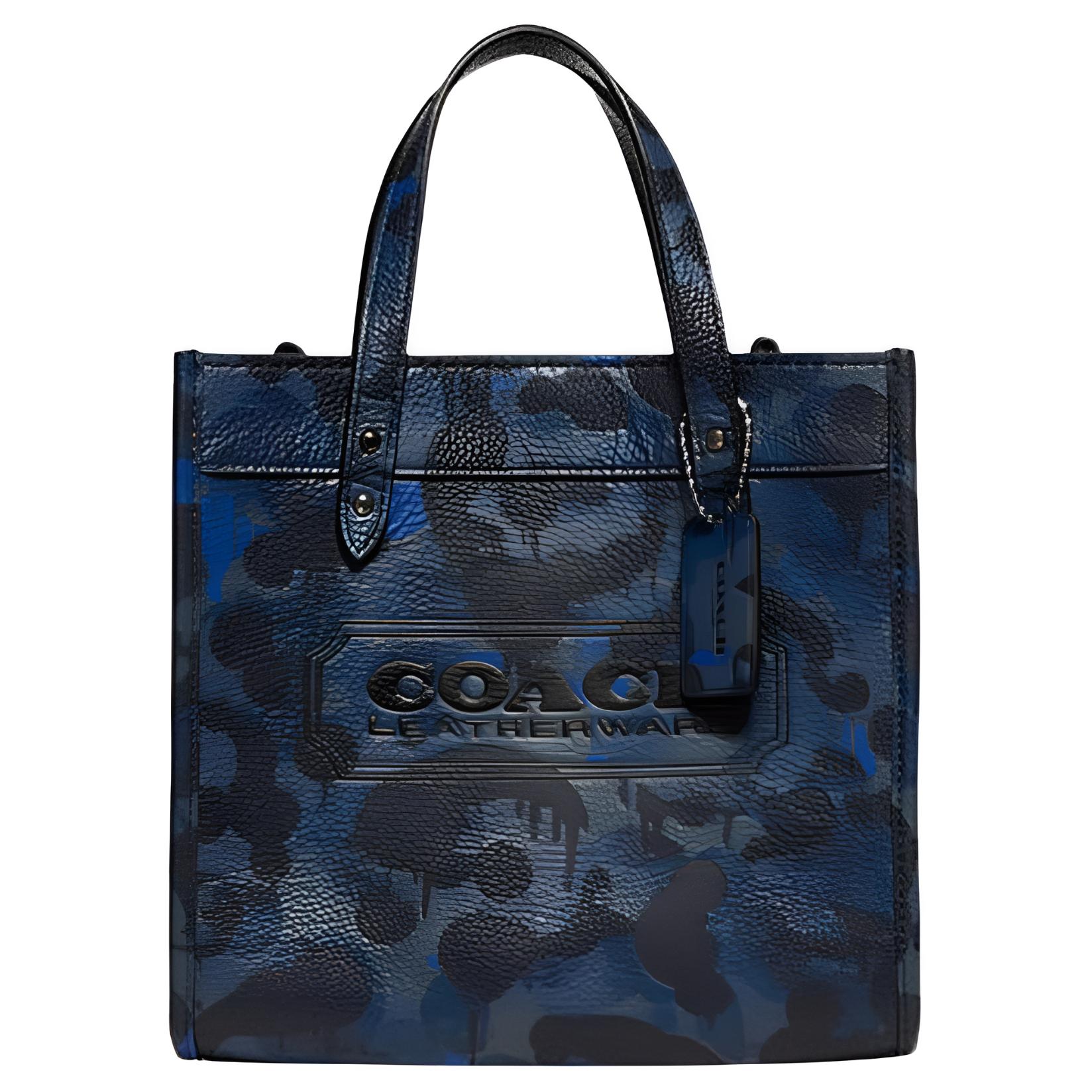 

Coach Field 22 Camouflage Print Leather Crossbody Handbag Small Women Handbags Dark-Blue Black CC405-UPW Basic Set (Bag+Dust Bag)
