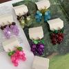 Bohemia Earrings Grape Earrings Cute Beads Earrings Creative Fruit Dangle Earring  Summer