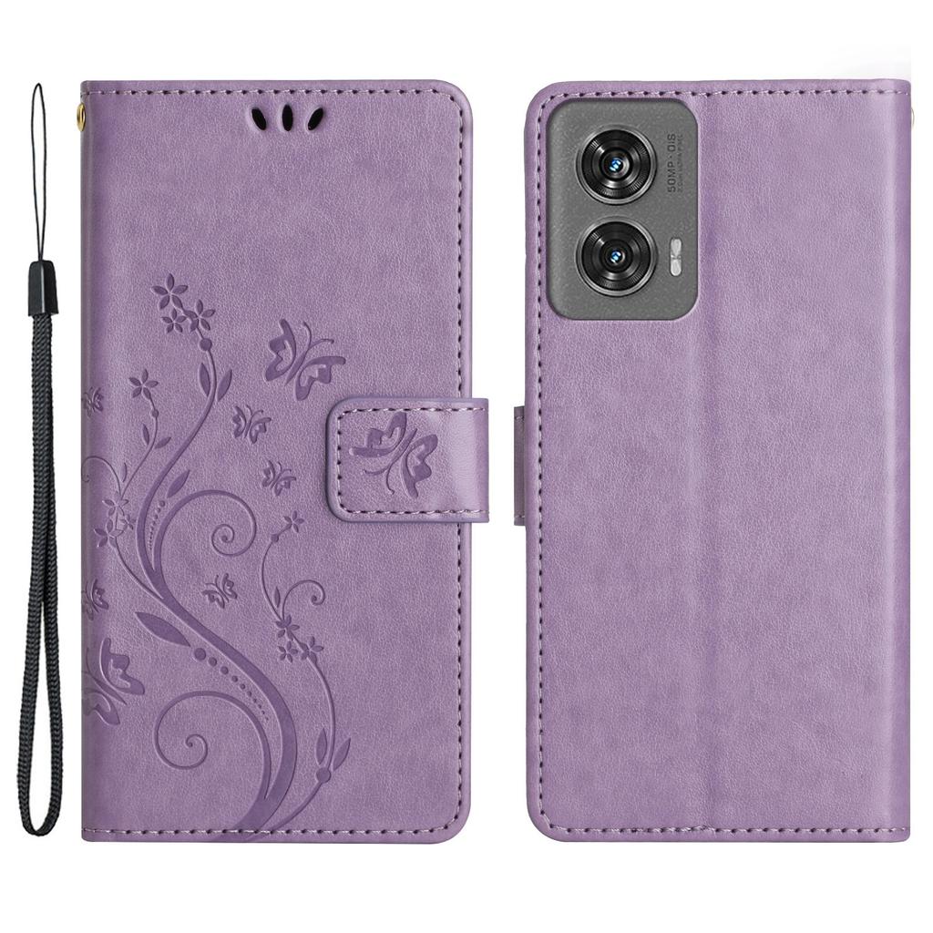 Für Motorola Edge 50 Fusion 5G Hülle PU Leder Brieftasche Handyhülle Ständer Ansicht