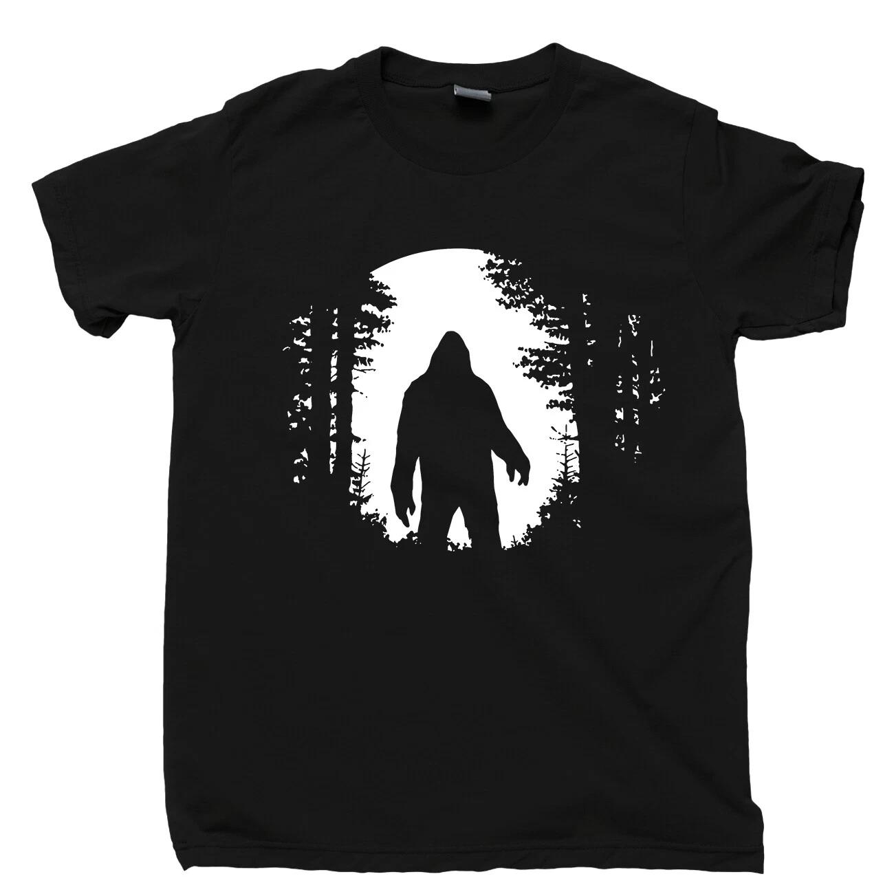 Big Foot T Shirt Believe Sasquatch Yeti UFO Aliens Sightings Hiking Camping Tee S