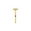 Anneau - LUXENTER - Alsion - Argent sterling 925 - Zircon cubique améthyste - Finition or jaune 18 carats