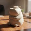 Desktop Decoration Irritable Hippopotamus Ornament 3D Printing Desktop Sculpture Decoration  Home