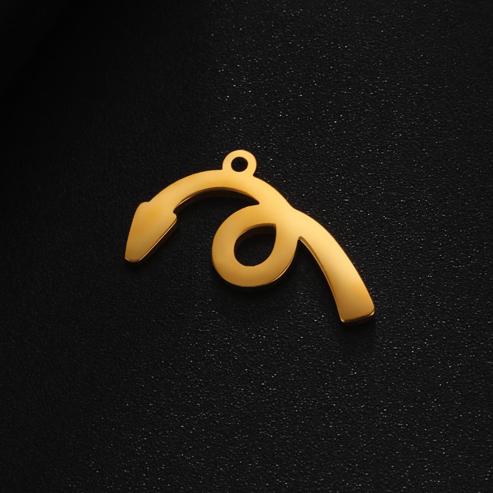 Teamer 5pcs Fashion Charms for Jewelry Making Stainless Steel Charm Pendant DIY Bracelets Necklace Jewelry Accessories Wholesale