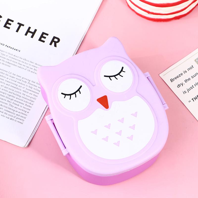 Cartoon Owl Portable Lunch Box Food Storage Container Salad Fruit Food Lunchbox