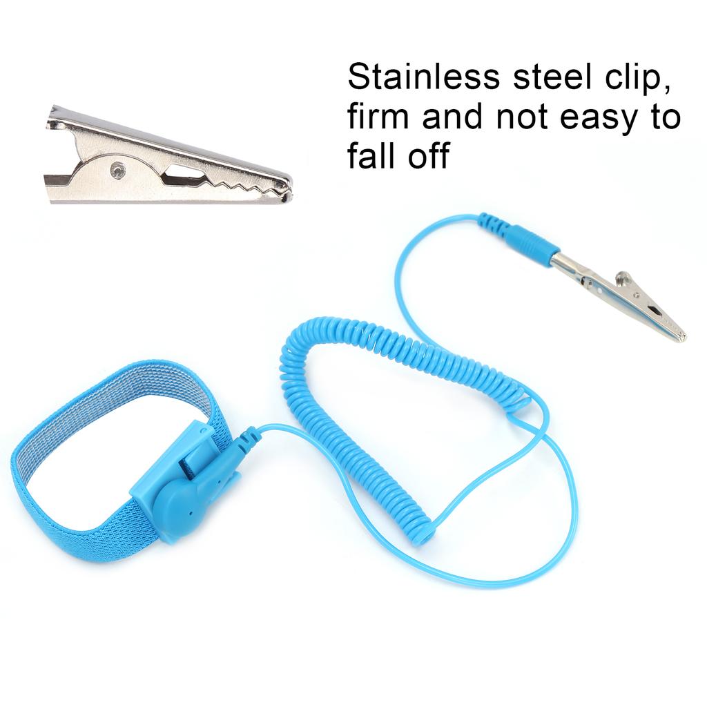 Anti Static ESD Wrist Strap Blue Safe Static Release Antistatic Bracelet with Cord