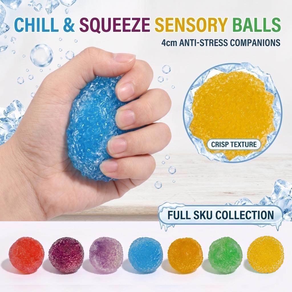 4cm Stress Ball Toy for Sensory Stimulation and Relaxation