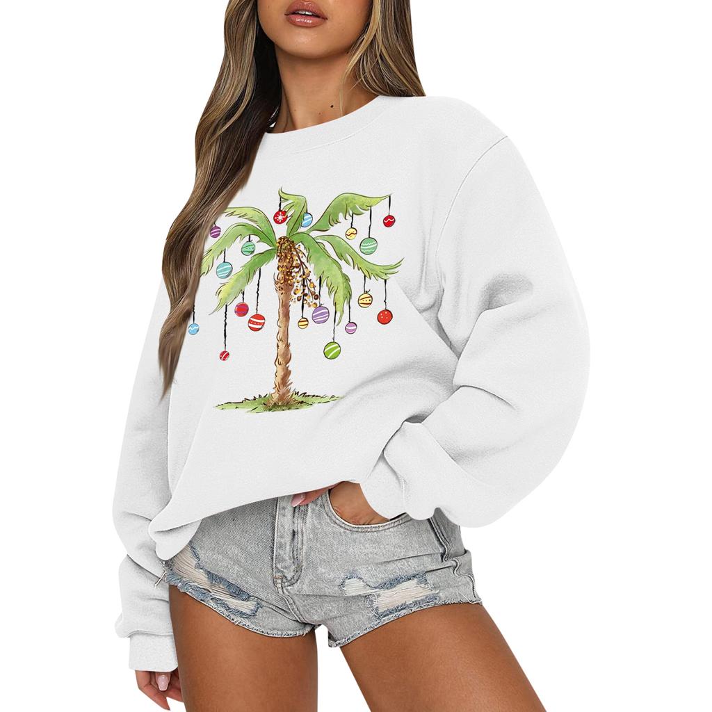Women  Tops Women's Long Sleeve Sweatshirt Casual Crewneck Loose Fit Pollover Fleece Tops
