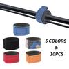 10 PCS Fishing Rod Belts Ties, 5 Colors Elastic Magic Bait Strap,Adjustable Fishing Rod Straps Fishing Rod Tie Strap