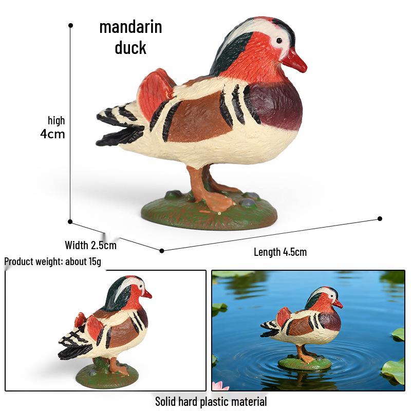 Children's Animal Simulation Toy Set: Eagle, Falcon, Secretary Bird, Owl Figurines