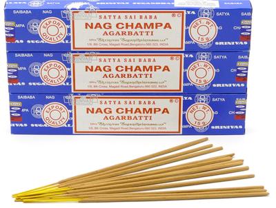 Indefree Satya Nag Champa Räucherstäbchen 15g 3 Schachteln