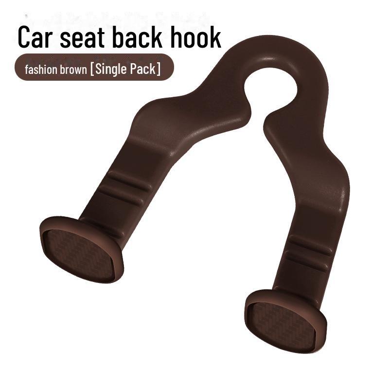 Seat Back Double Hook for Storage and Non-Destructive Installation