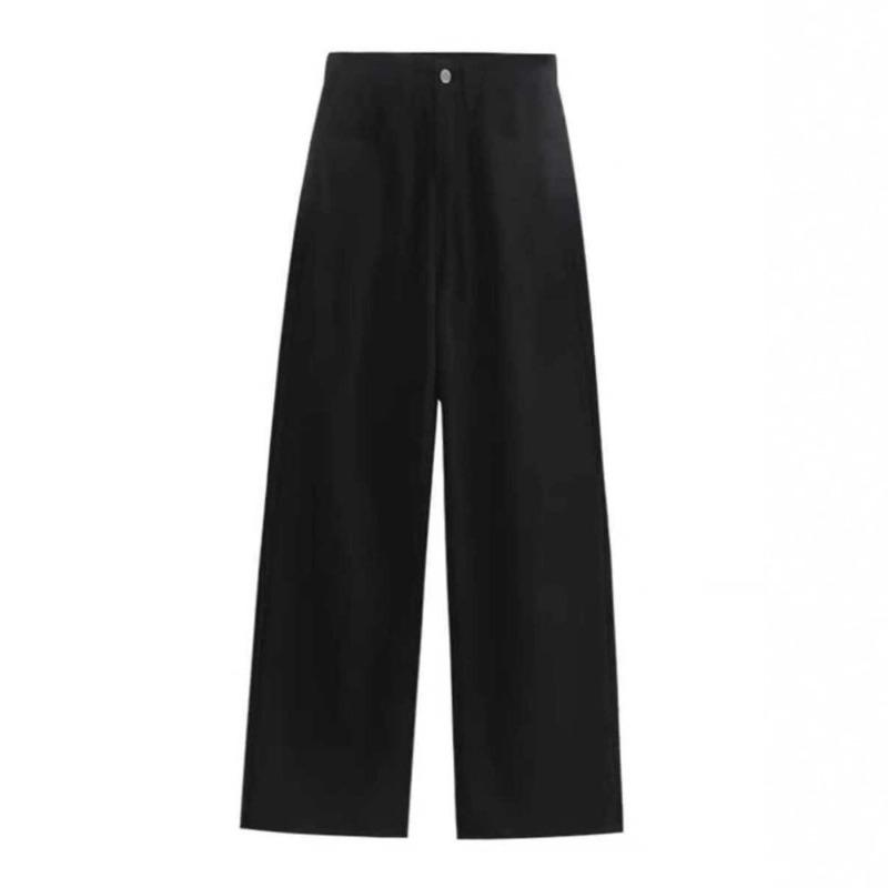 Black Velvet Jeans for Women, Autumn and Winter High-waisted Loose and Versatile Straight-leg Trousers