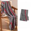 Novo Cachecol Longo Listrado Vermelho com Padrão de Cobra Outono/Inverno Cachecol de Imitação de Caxemira Cachecol Quente de Comprimento Médio para Mulheres Inverno
