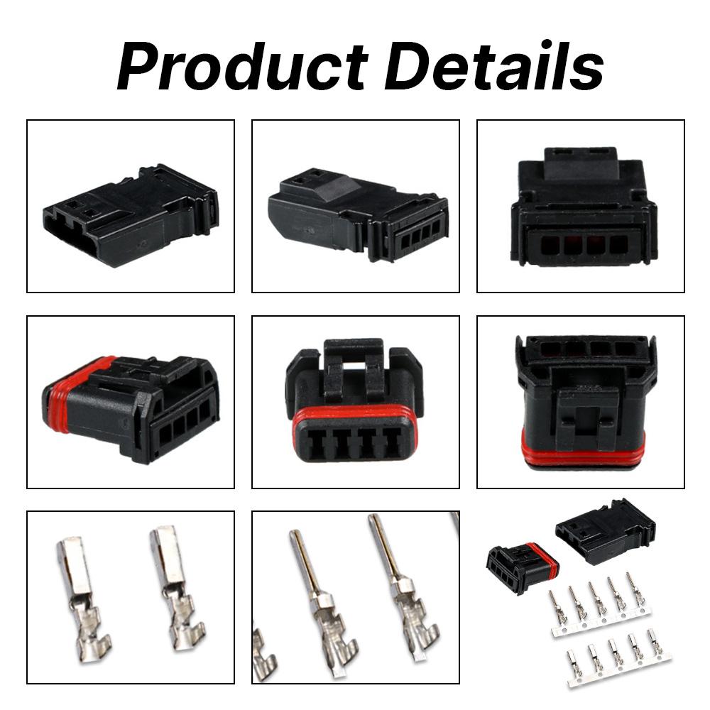 1-20 Sets 4 Pin Female Male Auto Electric Plug Wiring Harness Connector MX19004S51 MX19004P51 MX19004P52 MX19004S52