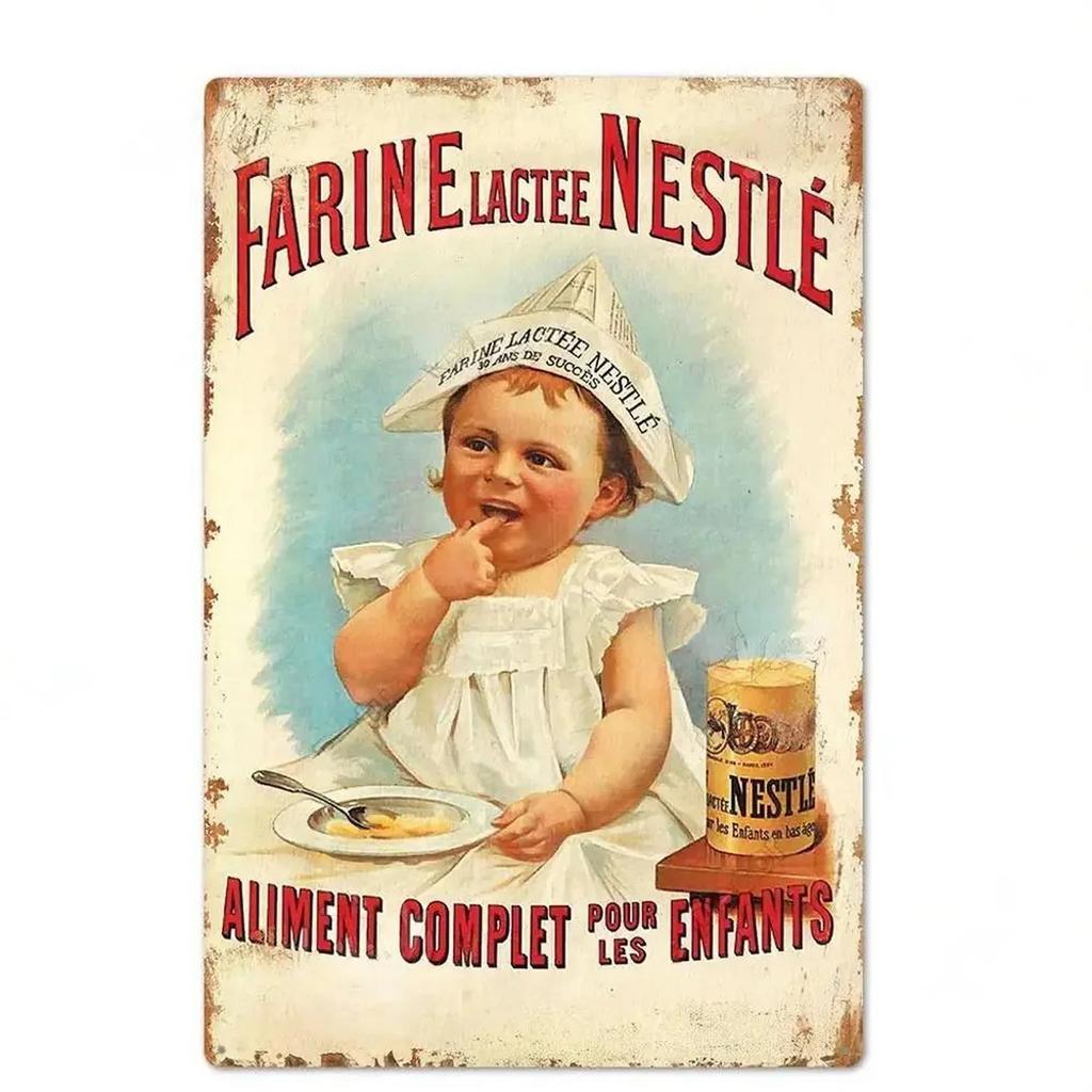 Metal Tin Signs Plaque Chocolate Fortin Wall Decoration Vintage Iron Painting Art Posters for Man Cave Home Cafe Garden Club Bar