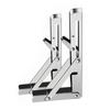 Foldable Shelf Bracket Stainless Steel Wall Mounted Wear Resistant Collapsible Shelf Bracket for Garage