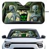 Alien Family Car SunSha Heat-insulating Aluminum Film Windshield Sunshas UV Rays Blocks Car Sun Visor Protector
