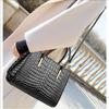 Stylish Black Croco-Embossed Cowhide Tote Bag – Elegant & Functional for Travel