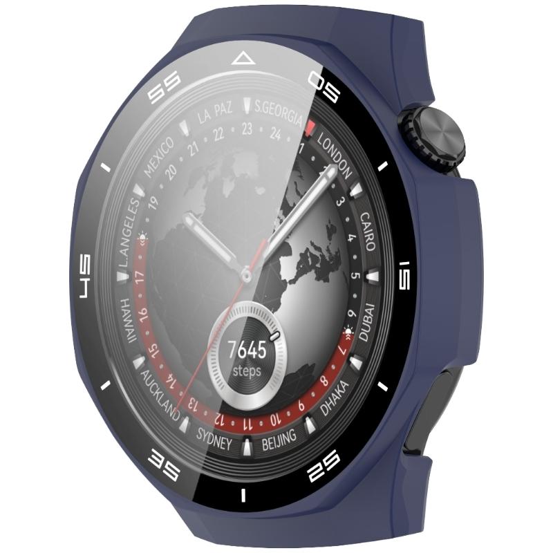 46mm Smartwatch Hard Case PC & Glass Watch Bumper Easy Installation Watch Protective Cover Simple To Use for Watch GT5