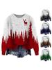 ZJW908-YT2 3D Print Christmas Pullover Sweater