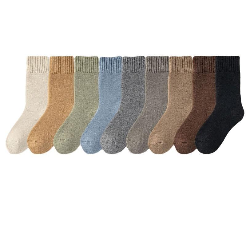 Extra-thick Men's Winter Warm Fleece, Thickened Cold-resistant Fleece Mid-calf Socks for Autumn and Winter, Long Sleeping Socks