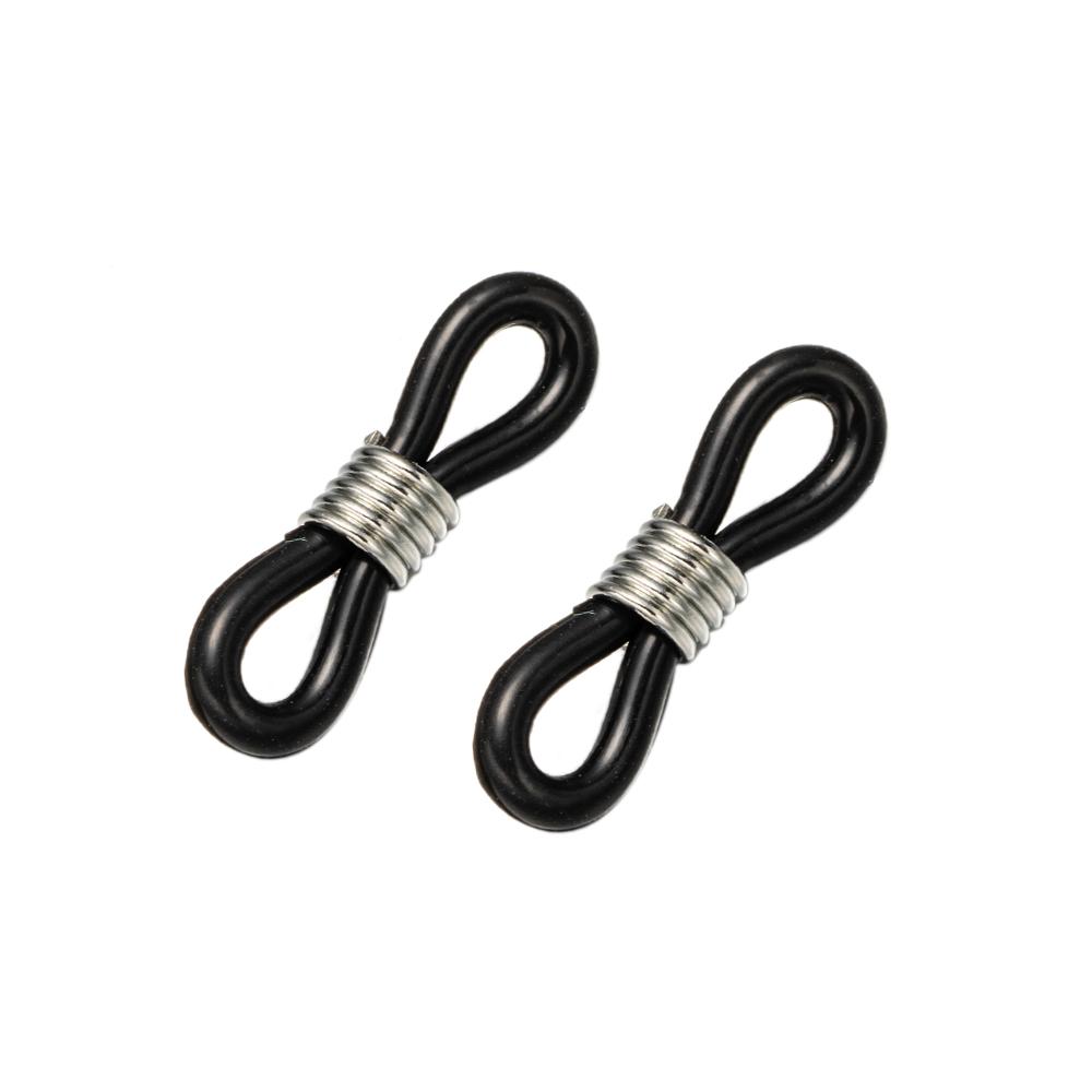 20pcs Glasses Chain Anti-slip Buckle Lanyard Connecting Buckle Spring Silicone Ring Anti-loss Hanging Ring DIY Accessories