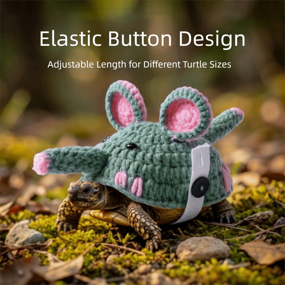 Comfortable Fit Shark Shaped Turtle Knitted Jacket Adjustable Tortoise Cosplay Clothes Pet Costume