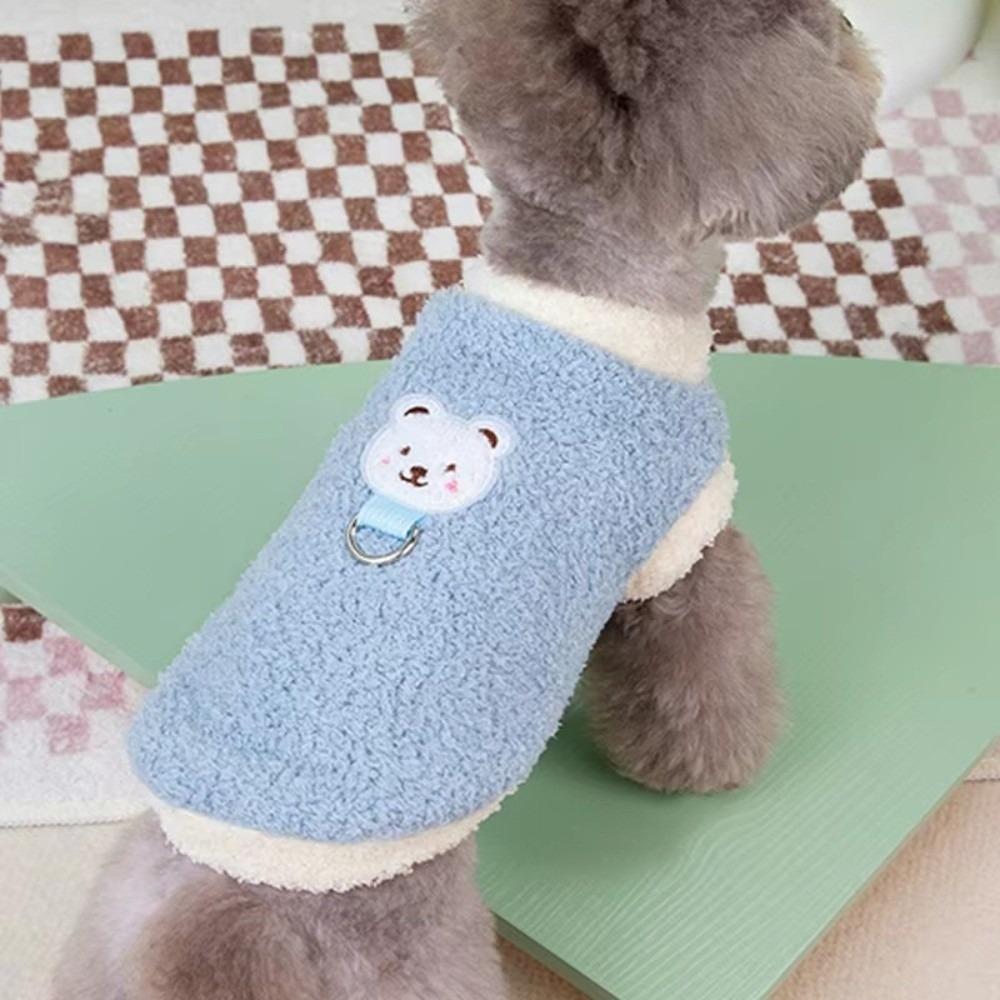 Winter Warm Cat Dog Clothes Soft with D-ring Dog Coat Pet Supply Chihuahua Yorkie Clothing Puppy Clothes For Small Medium Dogs
