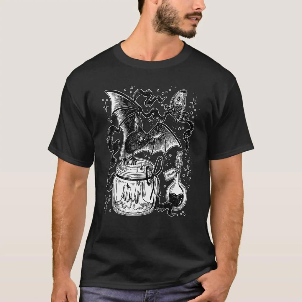Occult Goth Grunge Dark Wave Gothic Punk2 T Shirt Vintage Graphic Homme Casual Slightly Fashion Stylish Breathable