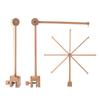 Wooden Rotating Arch Crib Mobile Bracket, Mosquito Net Hanger, Baby Crib Accessory, Newborn Soothing Crib Bell