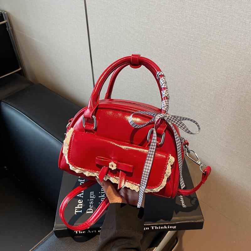 

Премиальный сенсорный нишевый модный женский летний новый трендовый универсальный повседневный наплечный мессенджер бордовый