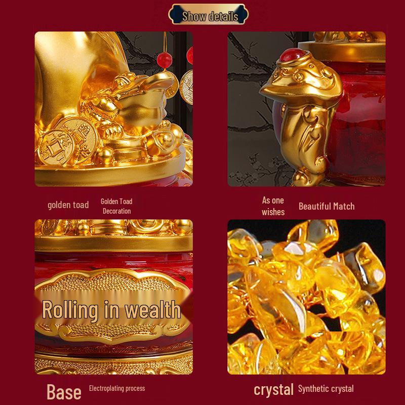 Citrine Money Tree Ornament for Living Room and Wine Cabinet Decoration – Wealth-Attracting Gift