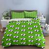 Soccer balls on green. Bedding sets Duvet cover sets Duvet covers Pillowcases(1 * Duvet Cover 2 * Pillowcases without duvet insert)
