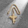 Hip Hop Bling Iced Out Submachine Gun Pendant Necklace for Men Hip Hop Rock Street Party Cool Jewelry