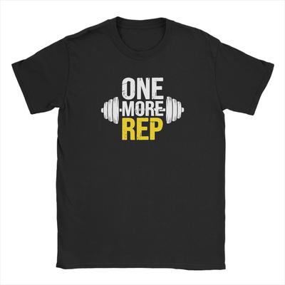 Gym Workout ONE MORE REP T Shirt Summer  Hippie T Shirts Unisexs Cotton ONeck Plus Size Clothes Short Sleeve Streetwear Tshirt