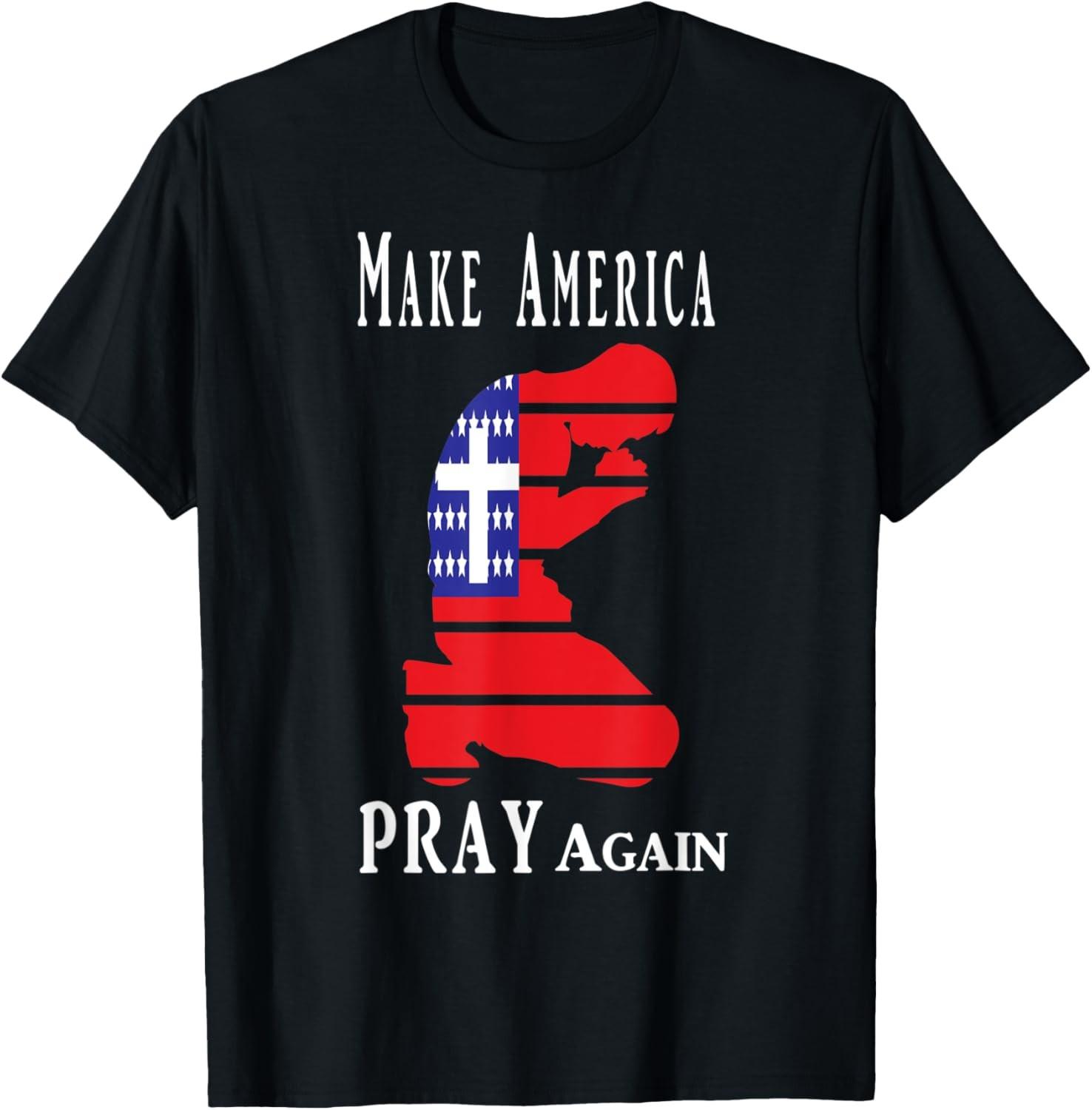 Christian T-shirt Make America Pray Again tshirt S разноцветный