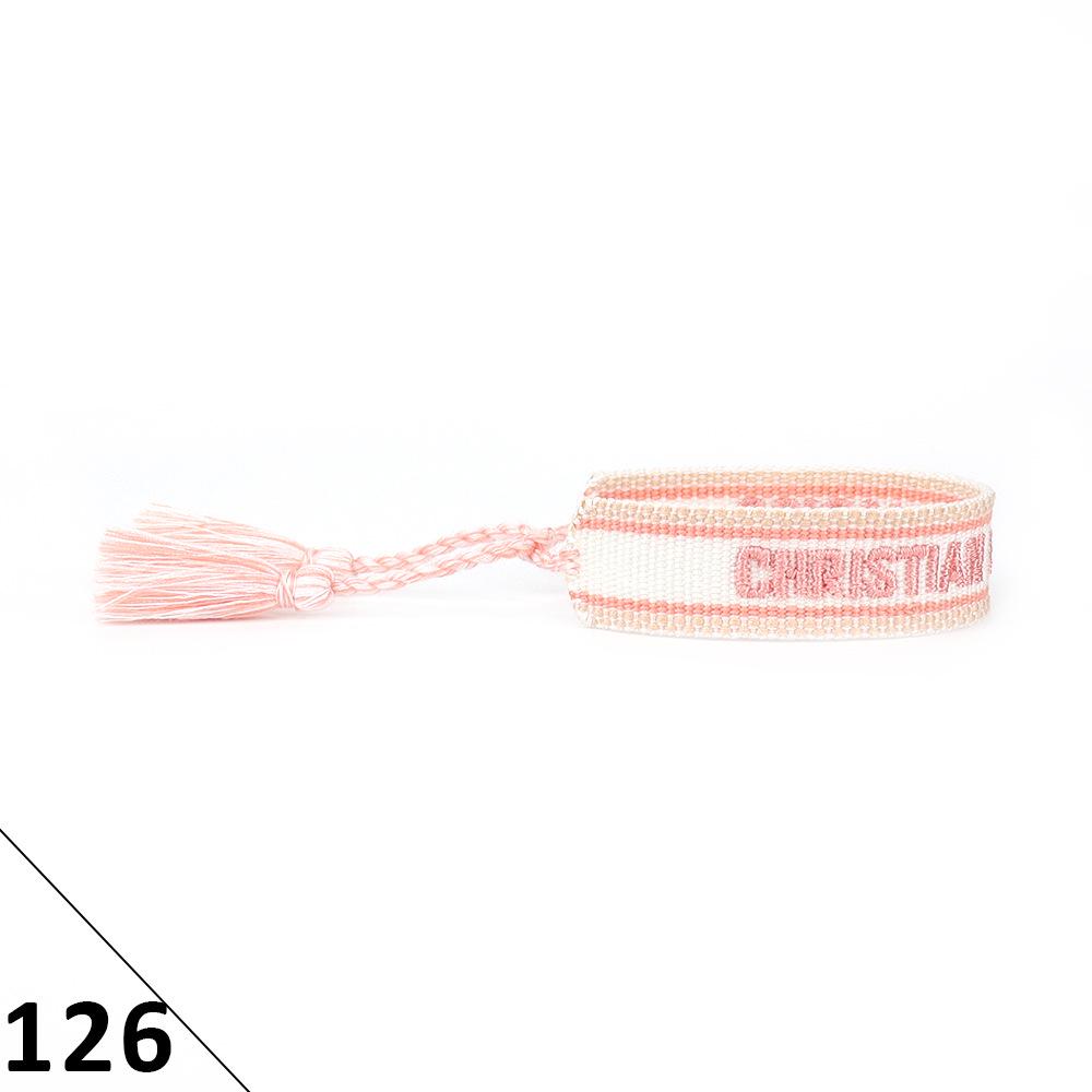 Handmade Embroidered Friendship Bracelet with Tassels for Women