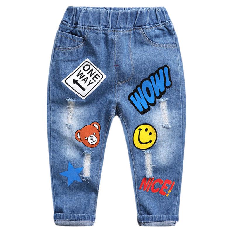 Trendy Boys' Denim Pants for Spring & Autumn