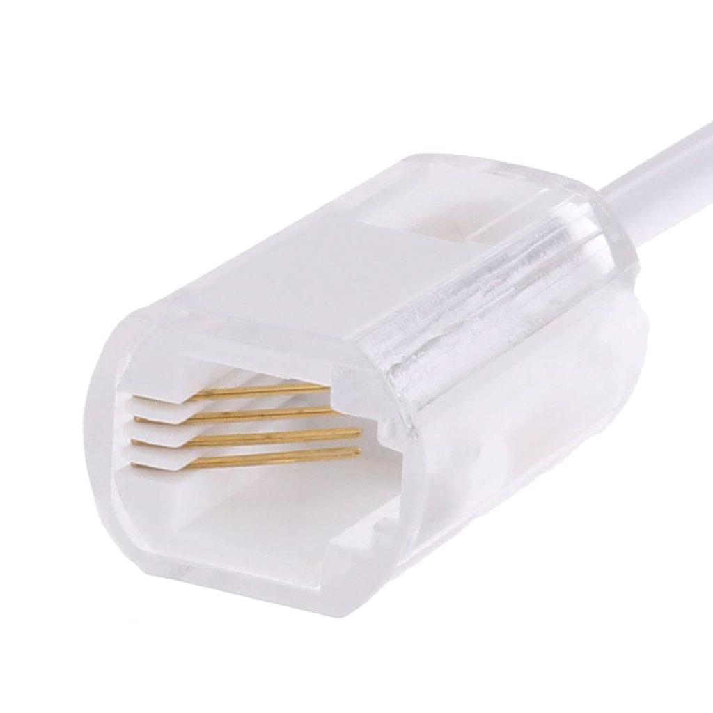 RJ9 4P4C Handset-Telefonkabel-Adapter 360 Grad drehbarer Kabelentwirrer Einfache Installation für effiziente Kommunikation