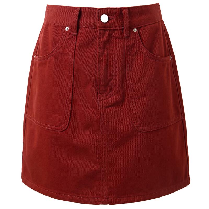 Sancai Plus Size 100% Cotton A-Line Denim Mini Skirt